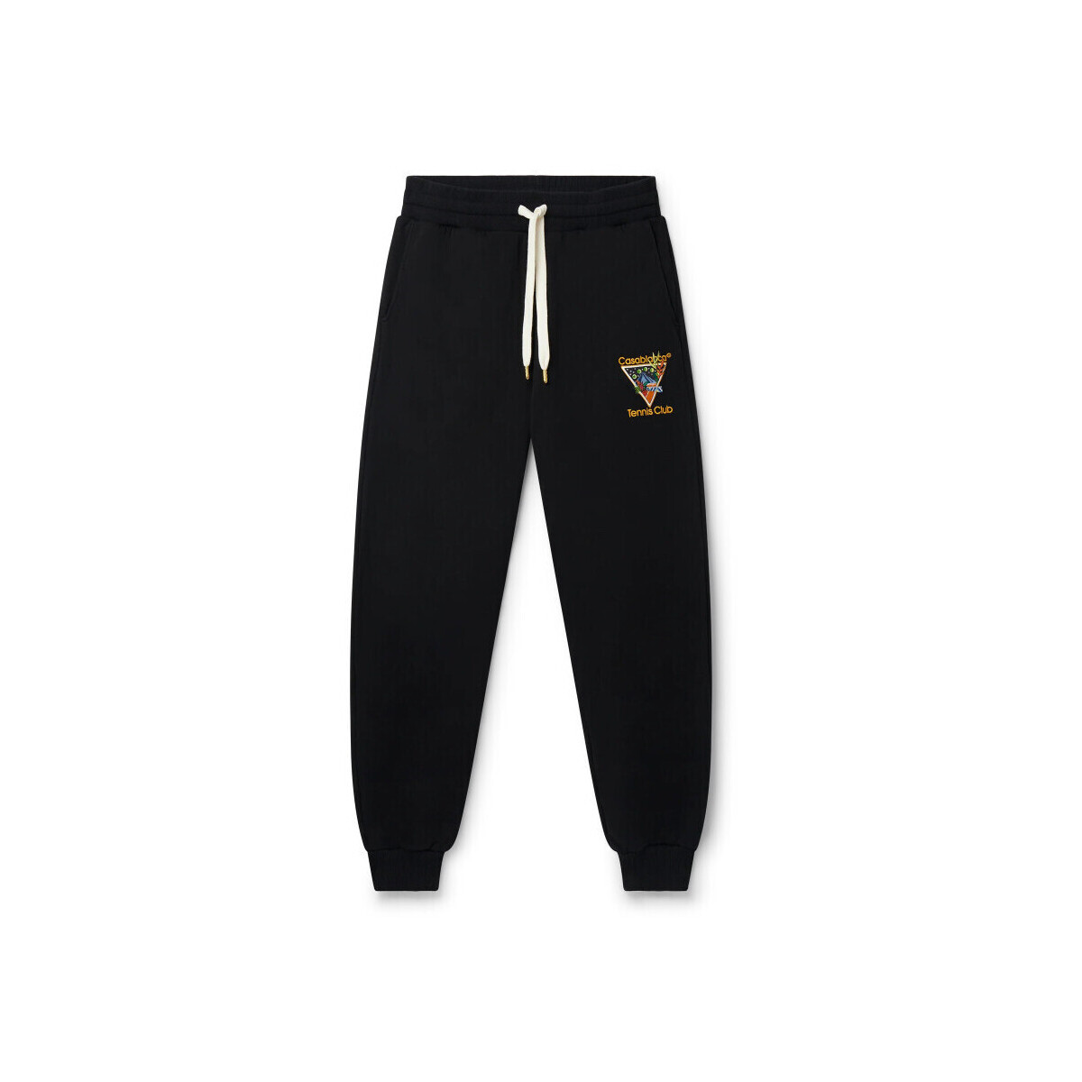 Casablanca  TROUSERS TENNIS CLUB ICON EMBROIDERED BLACK  Černá