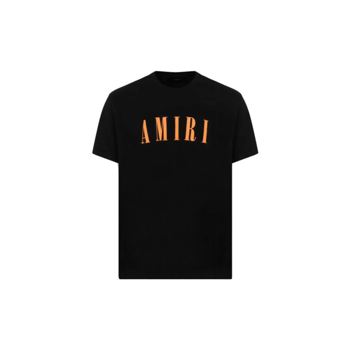 Amiri  CORE LOGO TEE BLACK   ORANGE  Černá