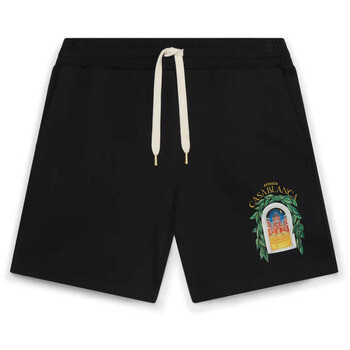 Casablanca  AVENIDA PRINTED SWEATSHORT BLACK  Černá