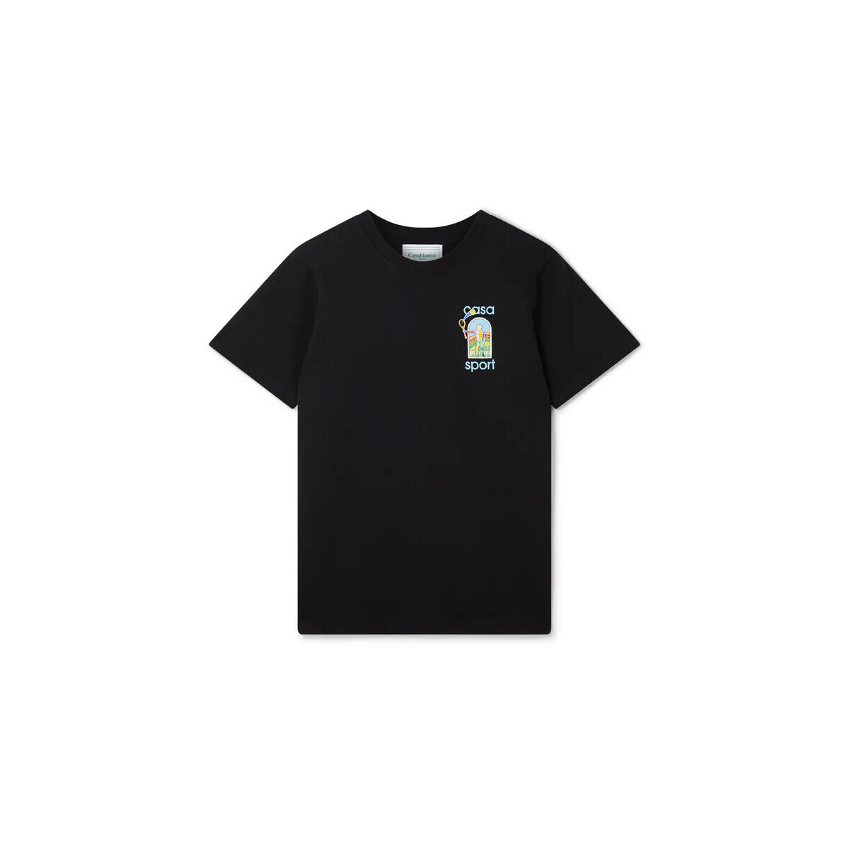 Casablanca  T-SHIRT LE JEU COLORÉ BLACK  Černá