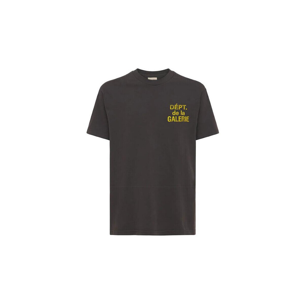 gallery dept  T-SHIRT FRENCH TEE BLACK YELLOW  Černá
