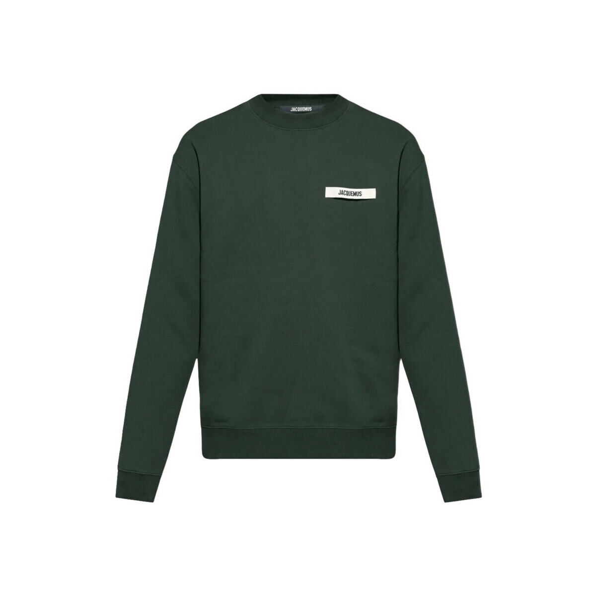 Jacquemus  LE SWEAT-SHIRT LE GROS GRAIN DARK GREEN  Zelená