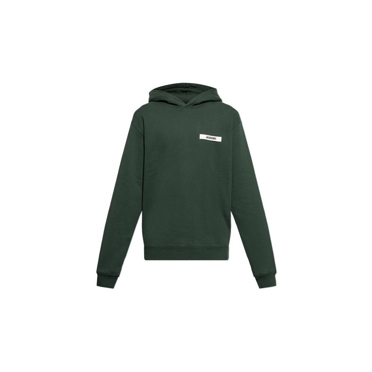 Jacquemus  LE HOODIE LE GROS GRAIN DARK GREEN  Zelená