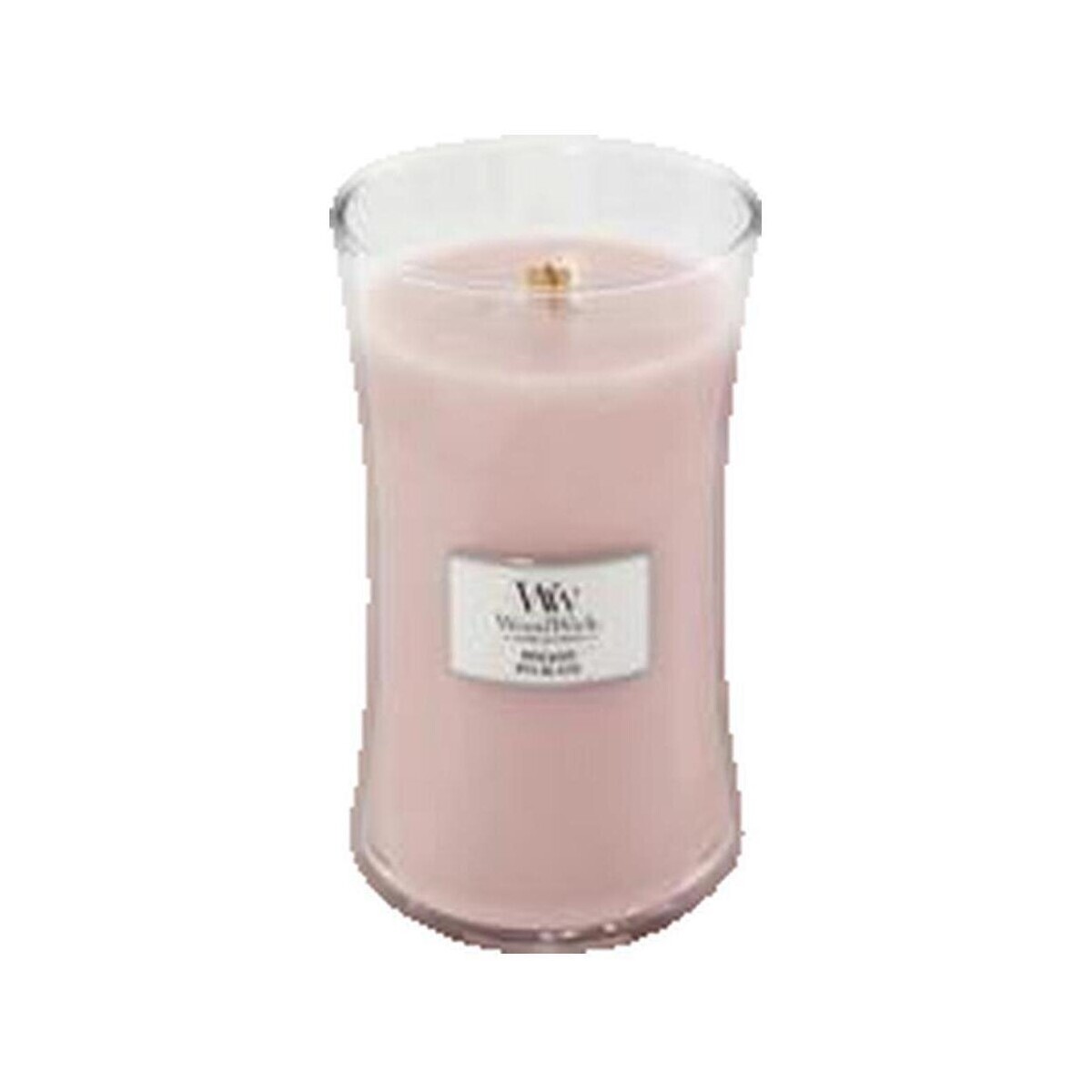 Woodwick  Bougie parfumée  rose clair avec mèche en bois  Růžová