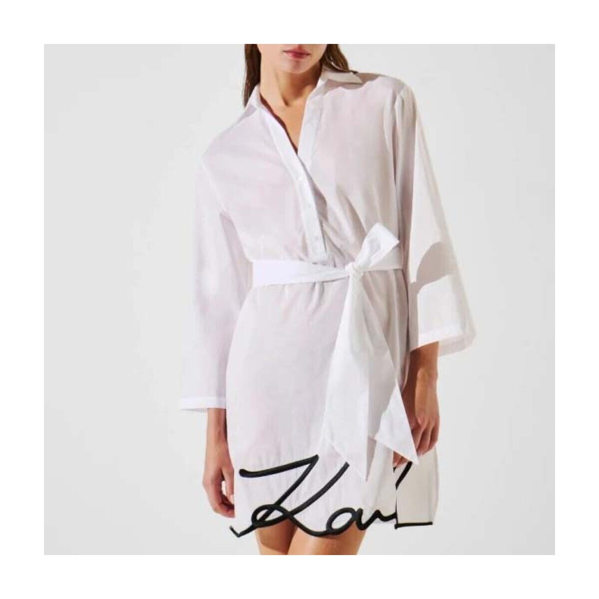 Karl Lagerfeld  Vestidos Mujer Modèle Dna Signature Beach D  Bílá