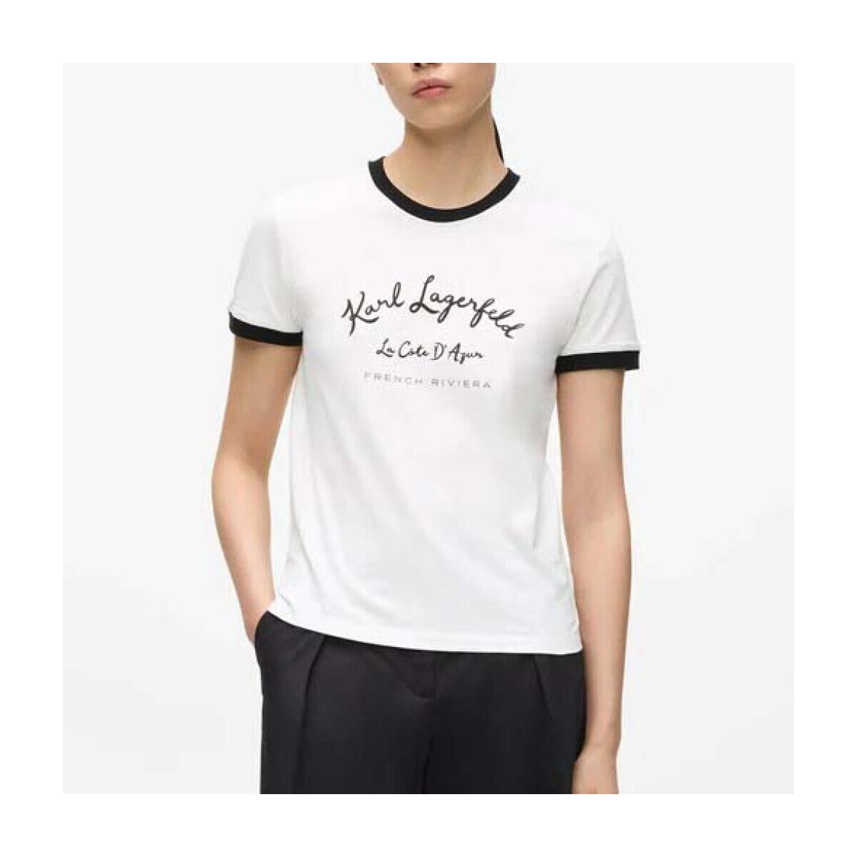 Karl Lagerfeld  Camisetas Mujer Modèle B2w17021  Bílá