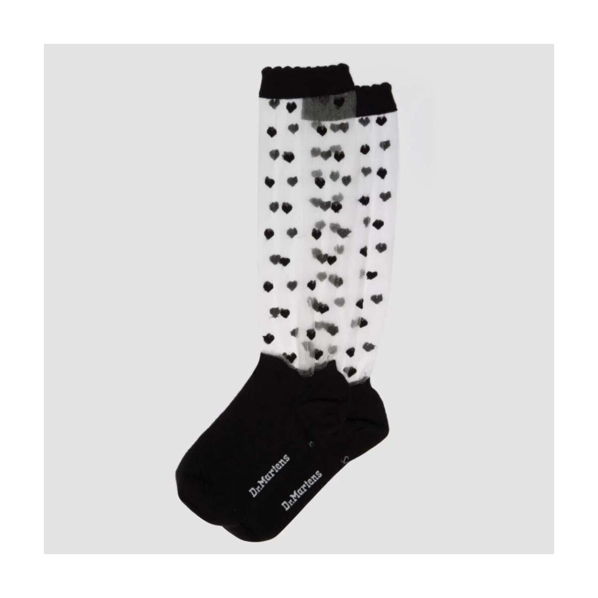 Dr. Martens  Calcetines Mujer Modèle Heart Mesh Sock  Černá