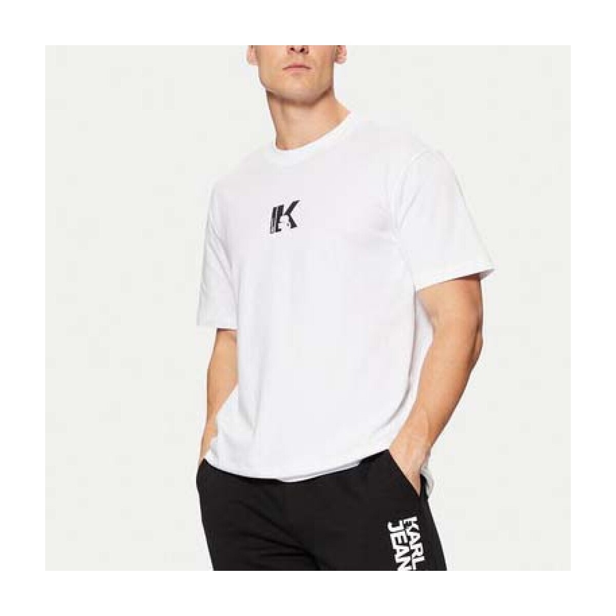Karl Lagerfeld  Camisetas Hombre Modèle Reg Ss K Logo Tee  Bílá