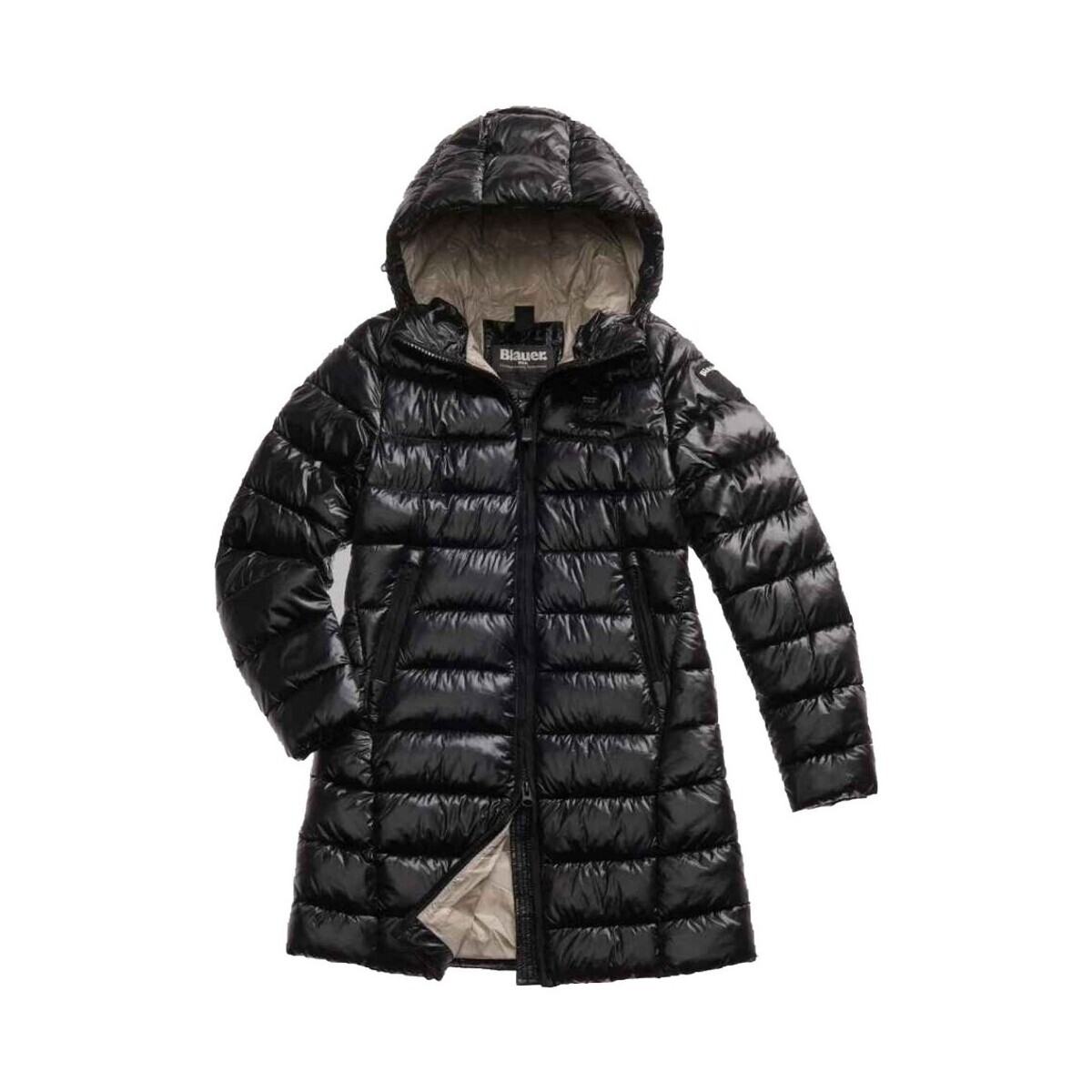Blauer  Abrigos Mujer Modèle Adelaide  Černá