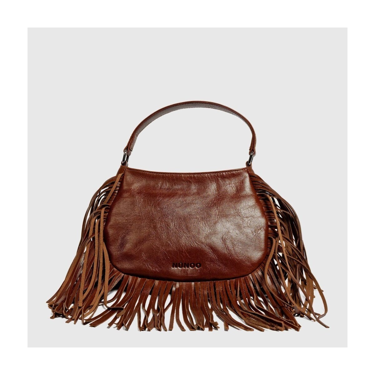 Nunoo  Bolsos Mujer Modèle Betty Fringe River  Hnědá