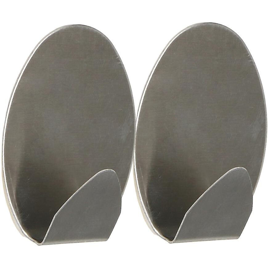 Háček kovový stříbro 2ks st0086a