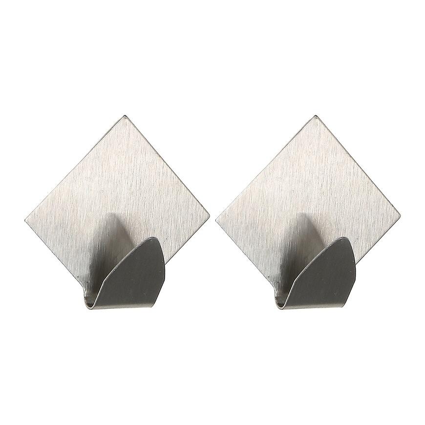 Háček kovový stříbro 2ks st0064a