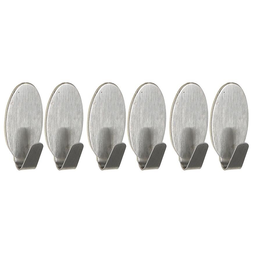 Háček kovový stříbro 6ks st0055a