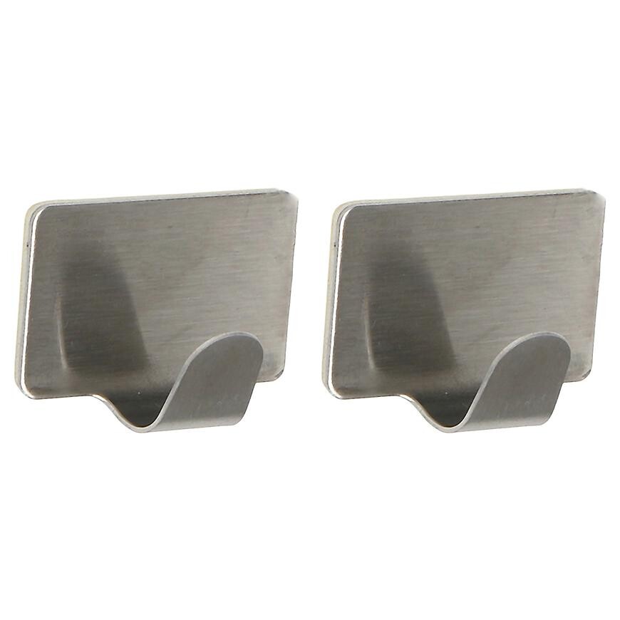 Háček kovový stříbro 2ks st0066a