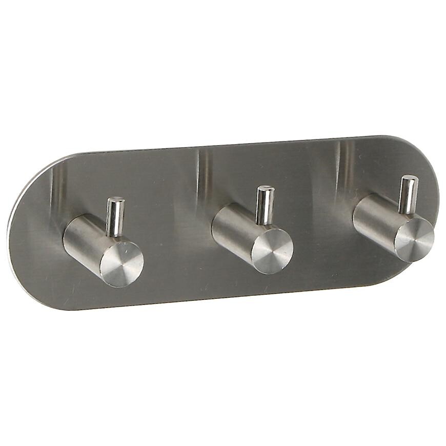 Věšák kovový 3 háčky stříbro bhk0087a-a