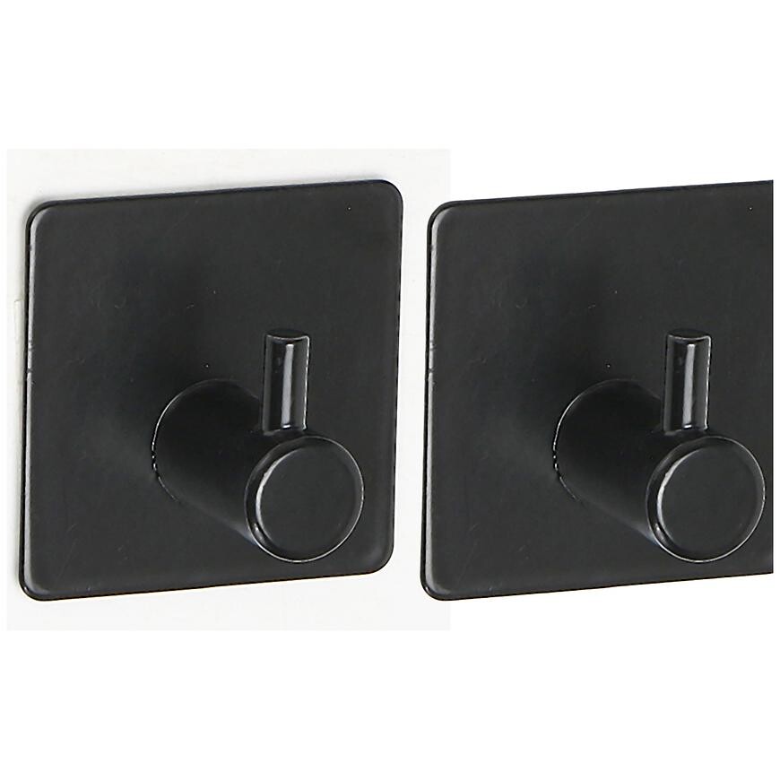 Háček kovový černý 2ks hk0095a