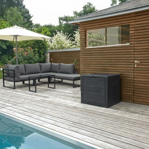 Zahradní úložný box 56x43x53cm, plast, šedá, AZB-G2035 GREY AZB-G2035 GREY Autronic