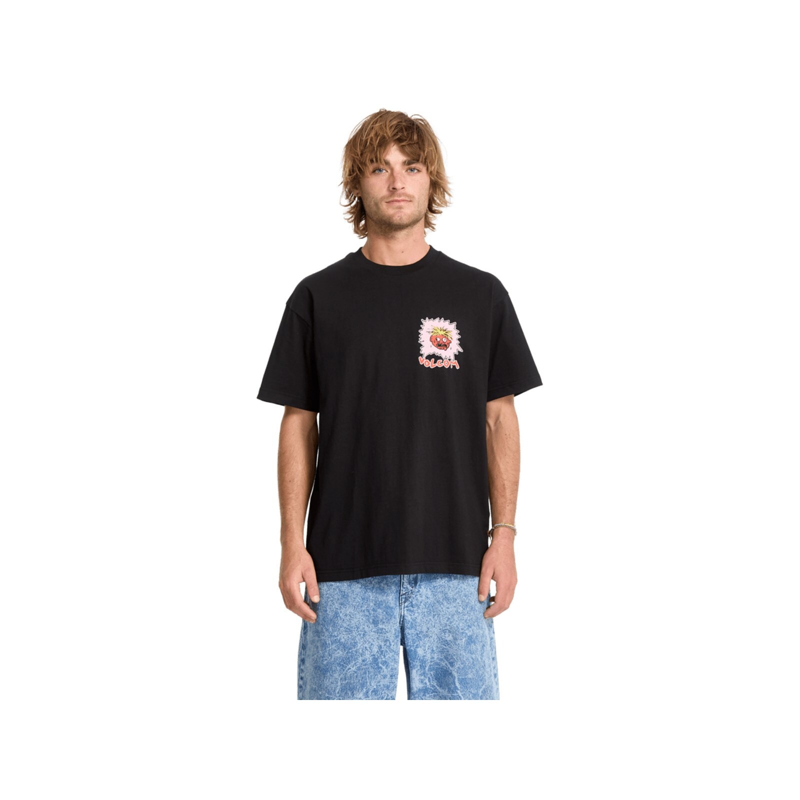 triko VOLCOM - Chomp Chomp Sst Black (BLK)