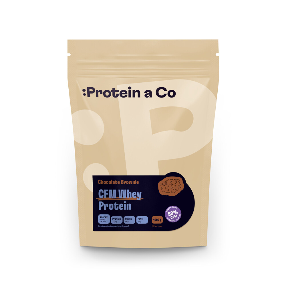 Protein a Co CFM Whey Protein - Chocolate brownie 1 kg