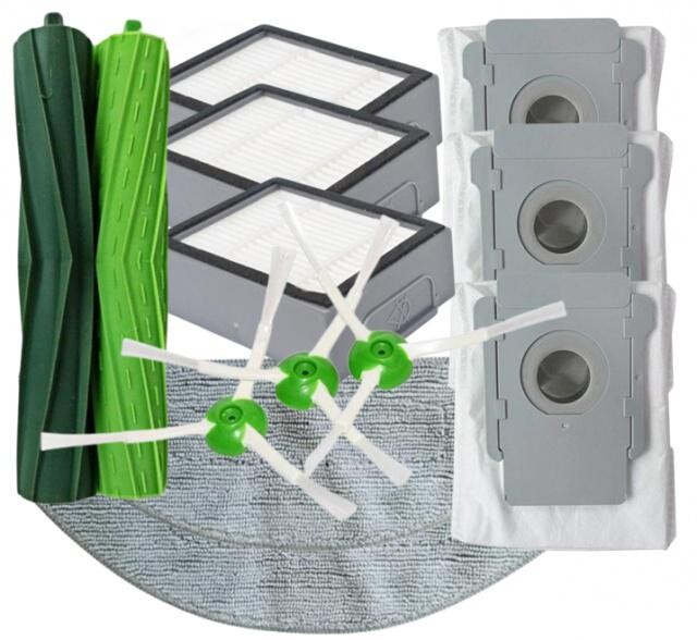 13ks Sada Kartáče, HEPA filtry, sáčky pro iRobot Roomba Combo i5+, i8+, j5+