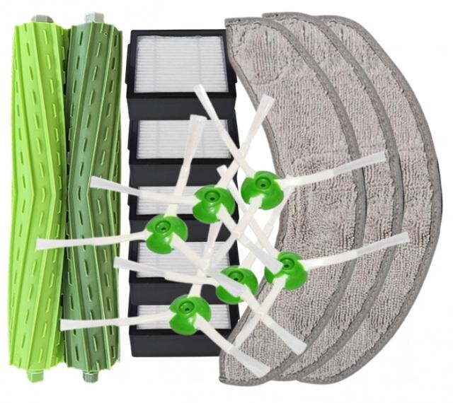 16ks HEPA filtry, kartáče a mopy pro iRobot Roomba Combo j7, j7+, j9+, Combo 10 Max sada