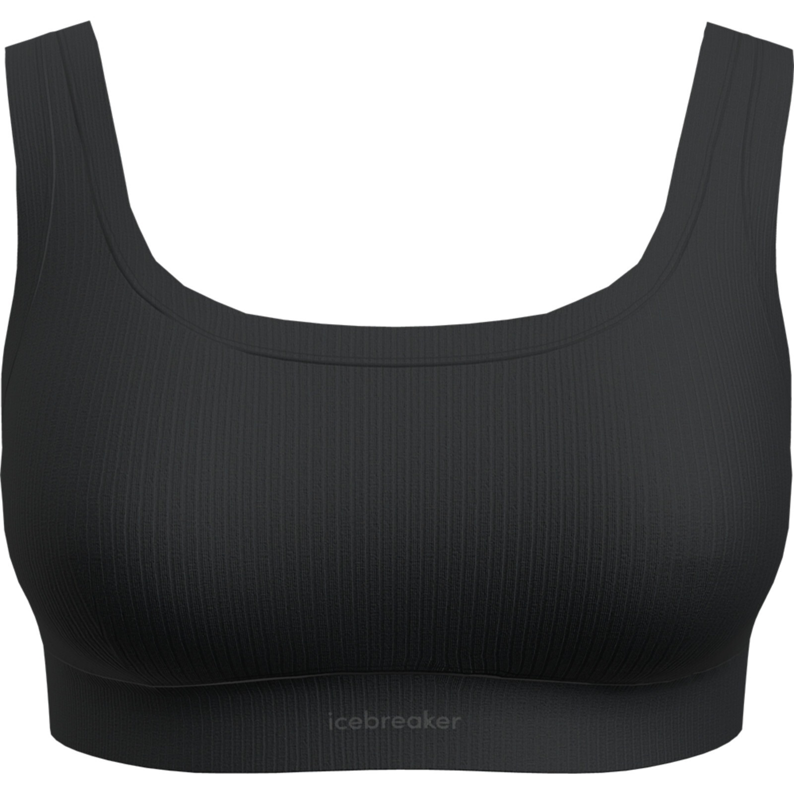 Sportovní podprsenka Icebreaker W Mer Rib Lotus Bra Velikost podprsenky: M / Barva: černá