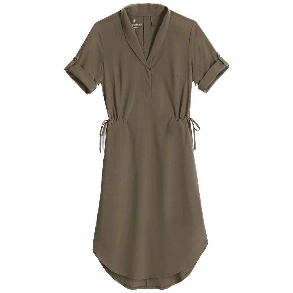 Dámské šaty Royal Robbins Spotless Traveler Dress S/S Velikost: S / Barva: tmavě zelená