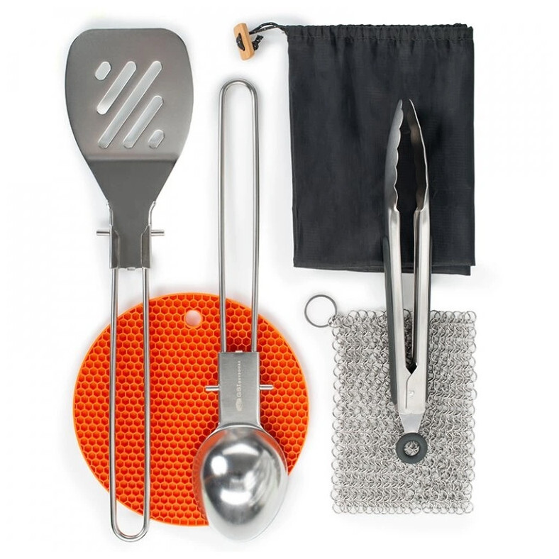 Sada kuchyňského náčiní GSI Outdoors Basecamp Chefs Tool Set Barva: stříbrná