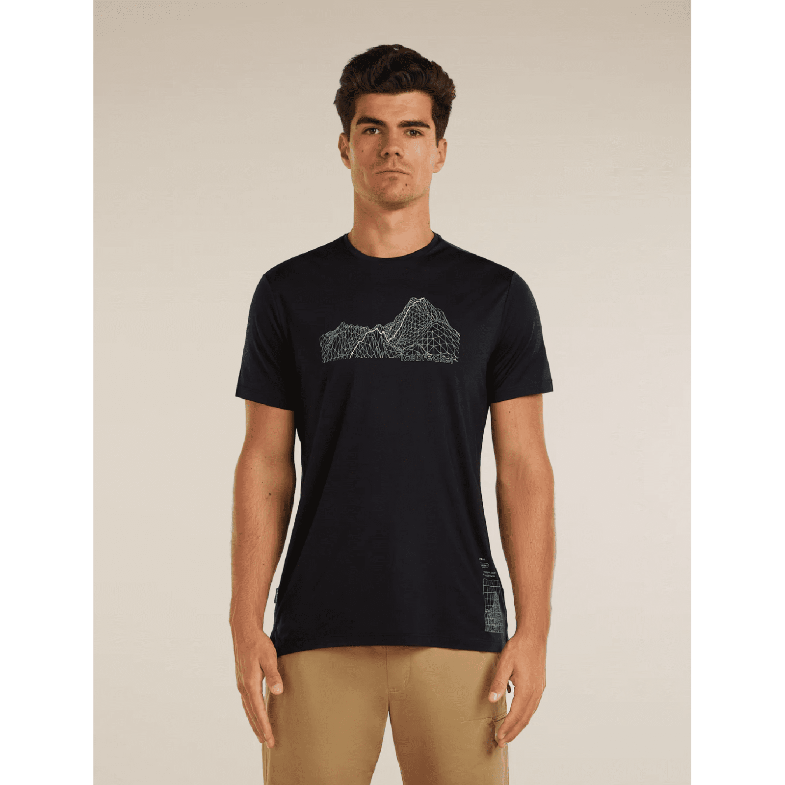 Pánské funkční triko Icebreaker Merino Blend 125 Cool-Lite™ Sphere SS Tee Beta Velikost: M / Barva: černá