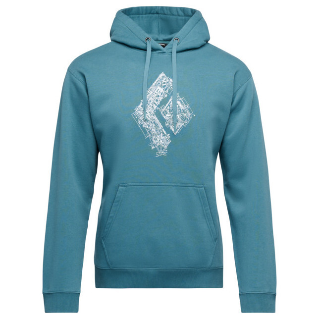 Pánská mikina Black Diamond M Engineered Diamond Po Hoody Velikost: M / Barva: světle modrá