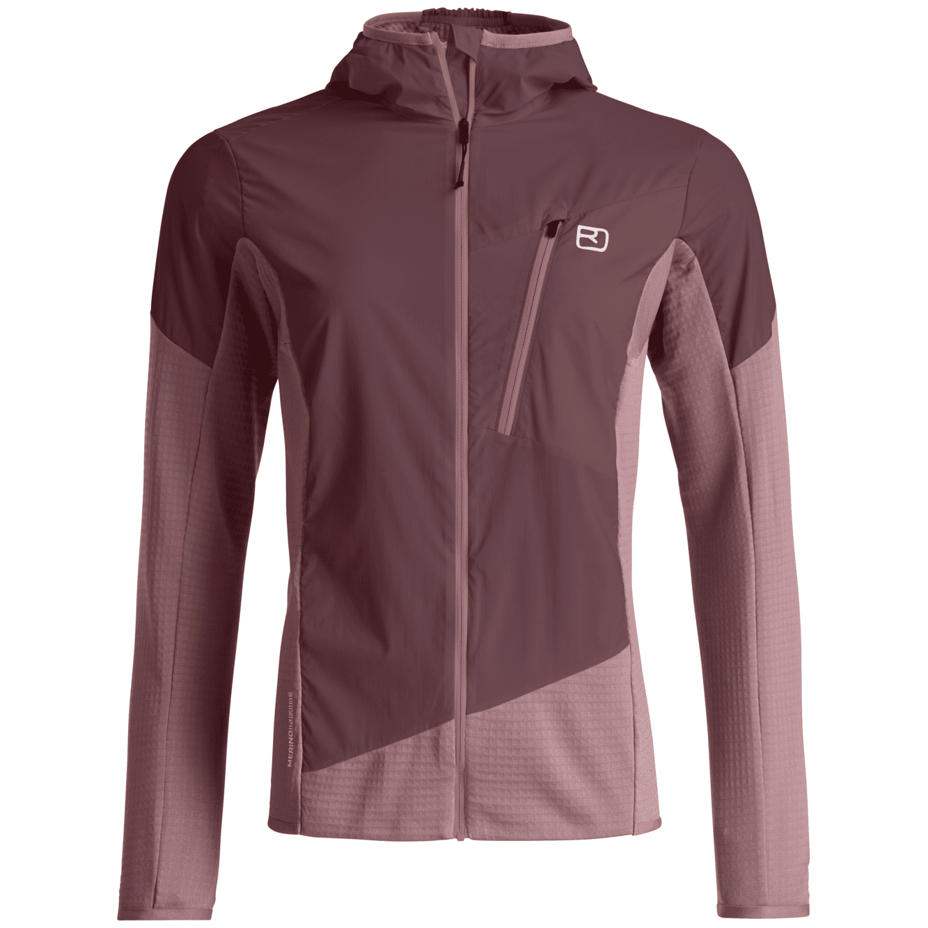 Dámská hybridní bunda Ortovox Trace Hybrid Jacket W Velikost: M / Barva: růžová
