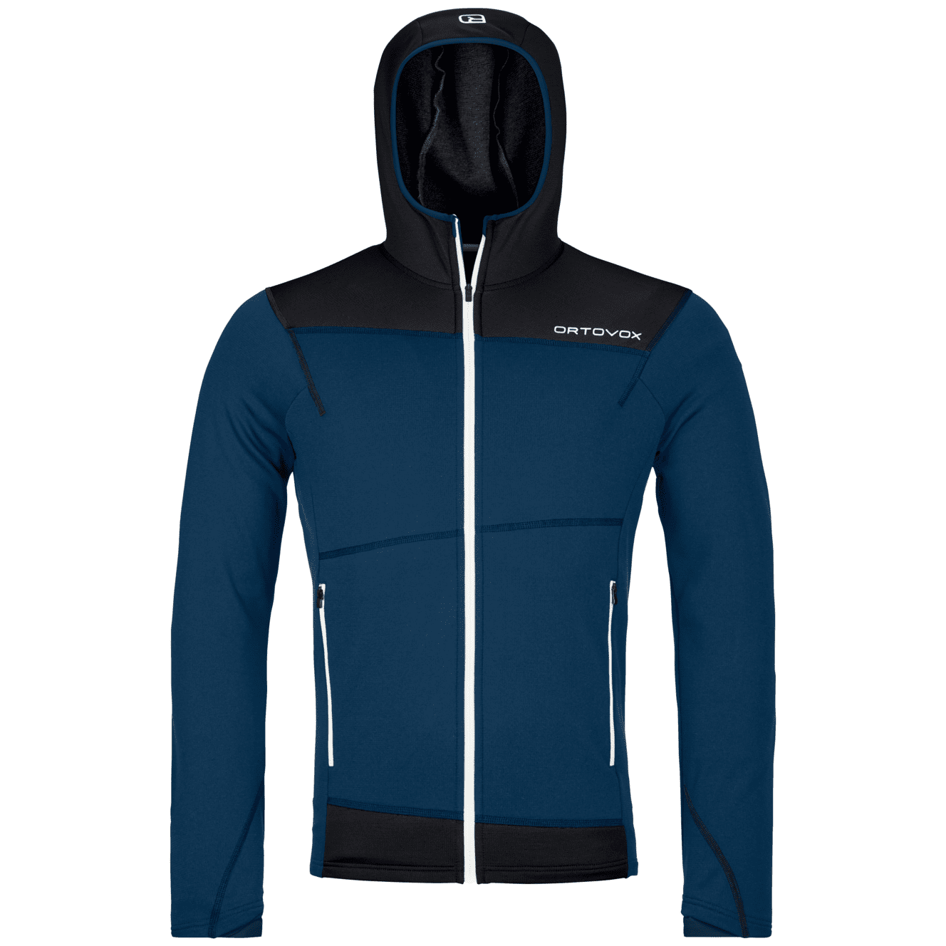 Pánská funkční mikina Ortovox Fleece Light Hoody M Velikost: L / Barva: modrá/černá
