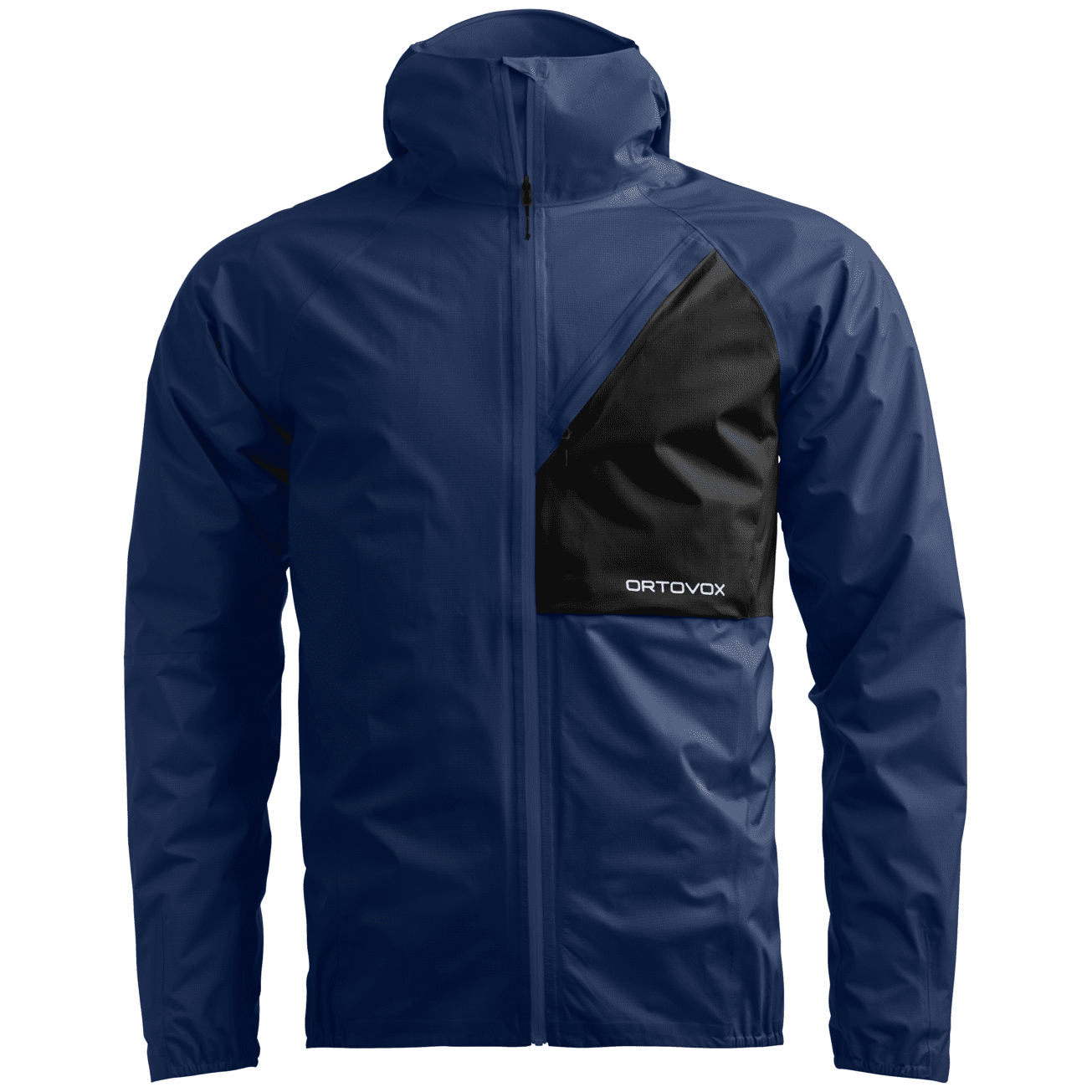 Pánská nepromokavá bunda Ortovox Trace 2.5L Jacket M Velikost: M / Barva: modrá/černá