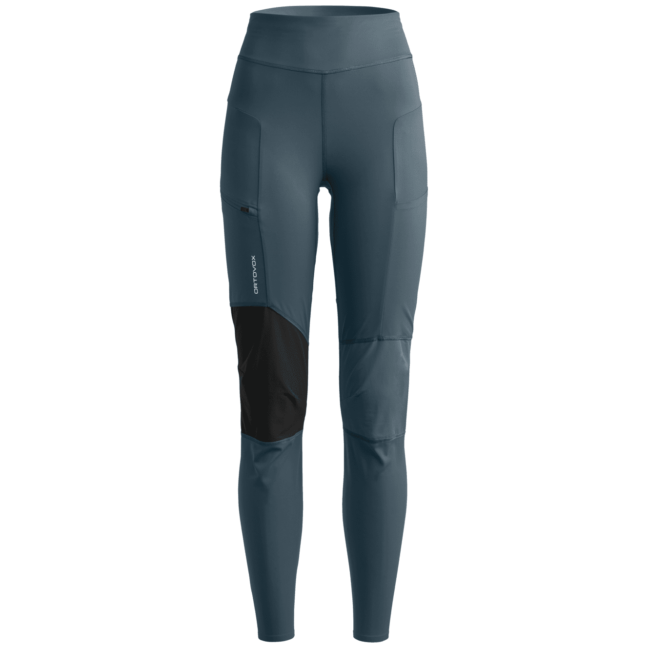 Dámské legíny Ortovox Seceda Tights W Velikost: S / Barva: černá/tyrkysová