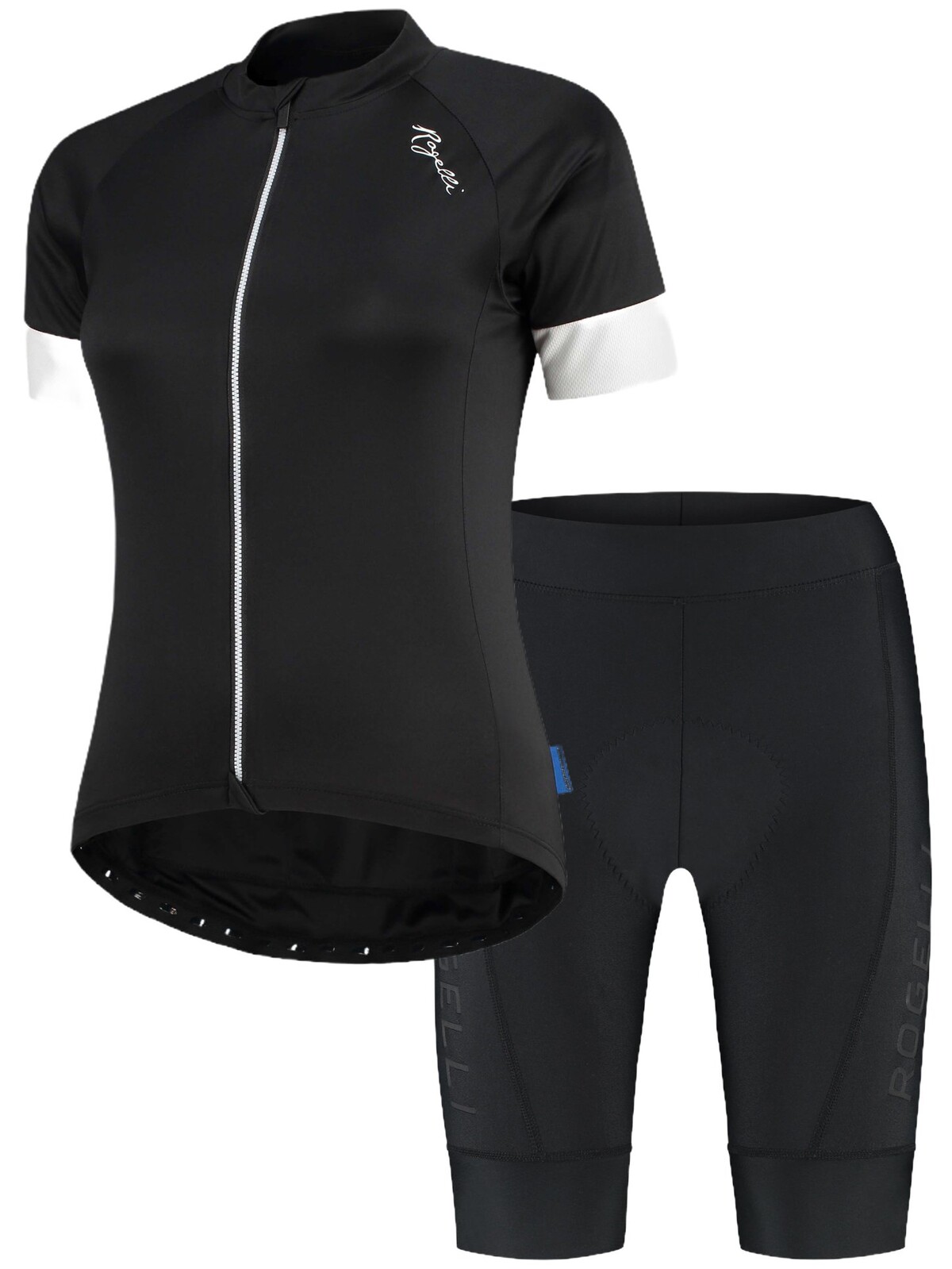 Dámské cyklooblečení Rogelli MODESTA ESSENTIAL III, černo-bílé