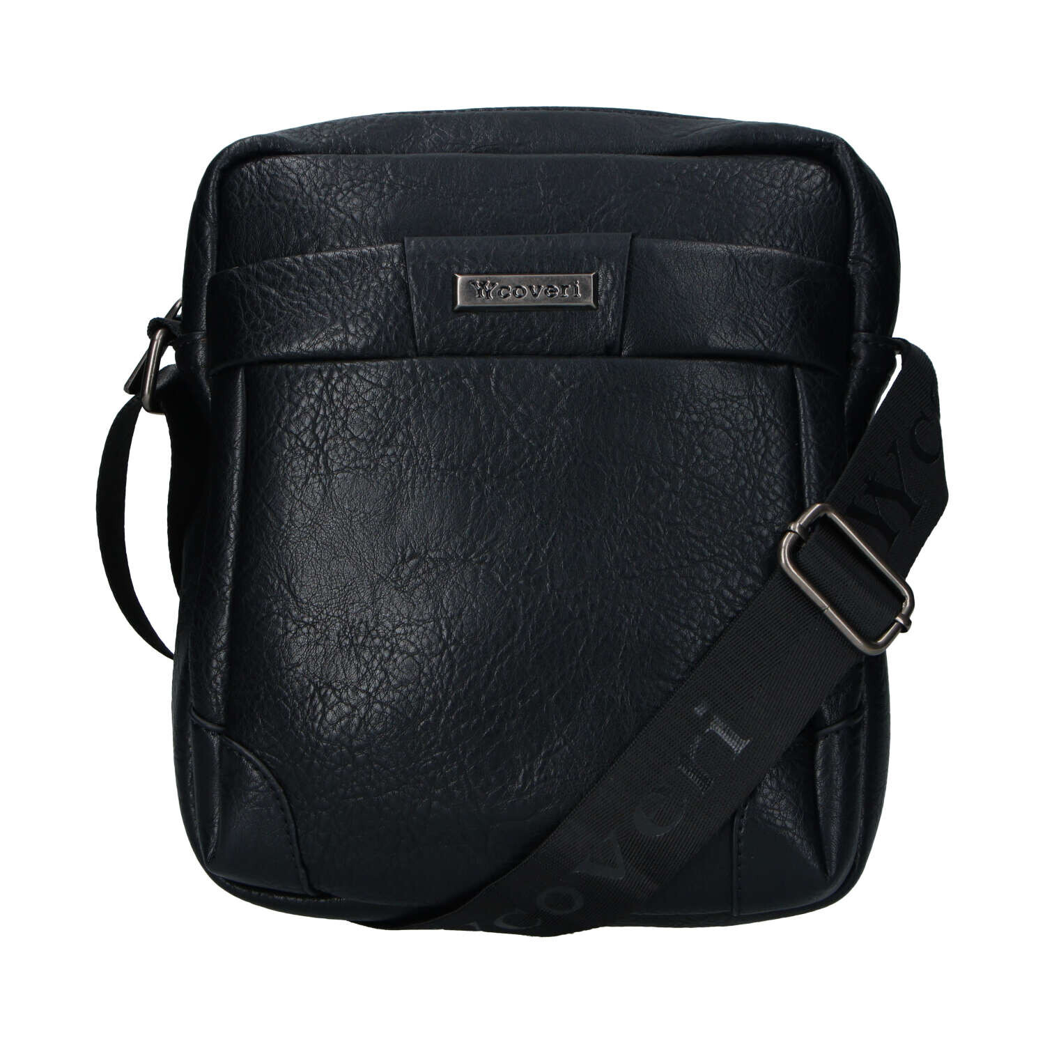 Trendy pánská koženková crossbody taška Ramon, černá