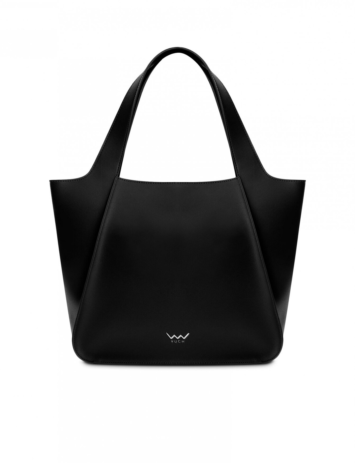 Trendy dámská koženková kabelka na rameno Calyste Middle Black, černá