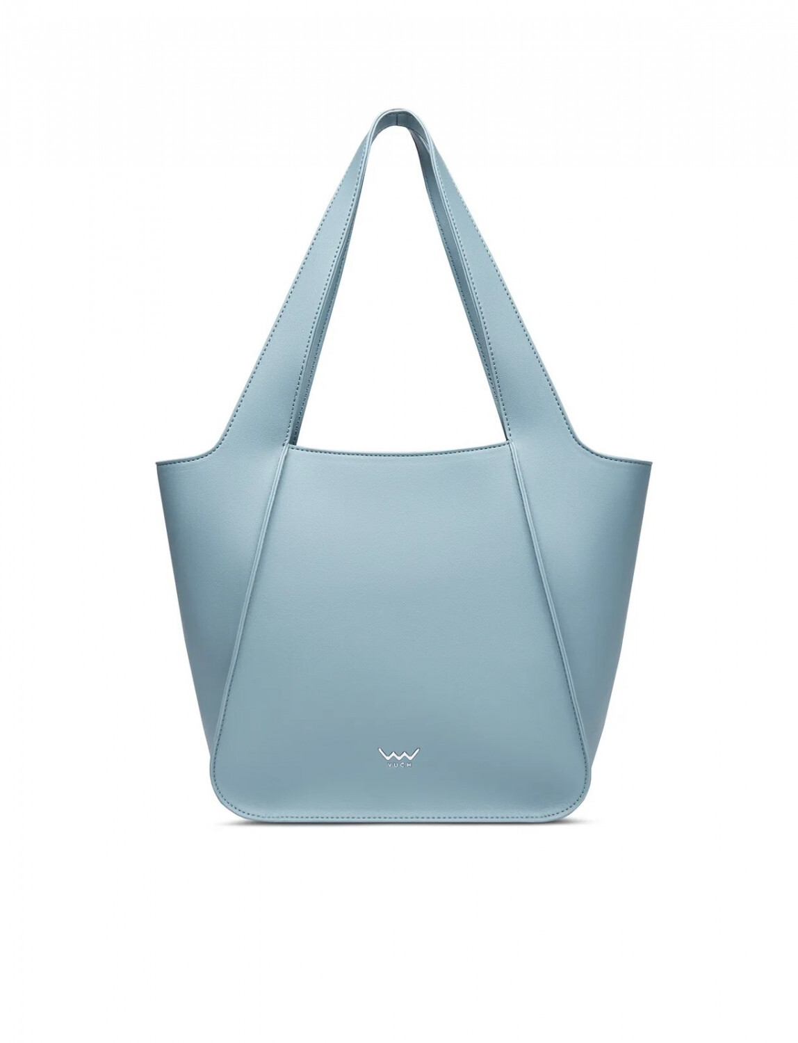 Trendy dámská koženková kabelka na rameno Calyste Middle Dusty Blue, modrá