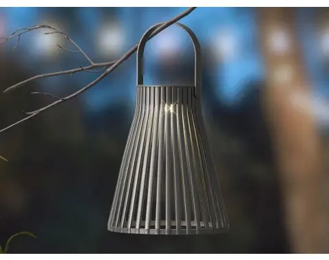 Solární lucerna 14,5x18,5 cm, černá