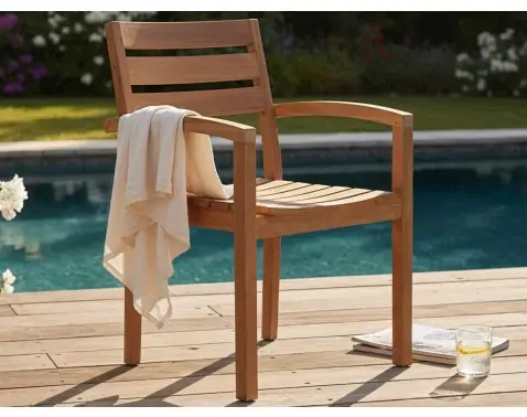 Zahradní židle s područkami Kediri, teak