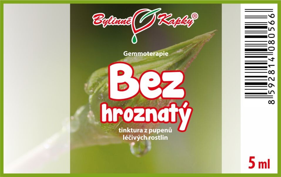 Bez hroznatý pupeny - gemmoterapie (tinktura z pupenů) 5 ml |Bylinné kapky