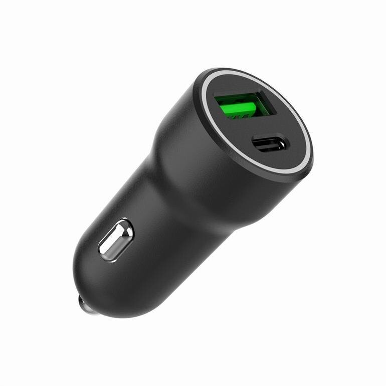 Nabíječka do auta, 2-port USB car fast charger, Type-C PD, 20 W