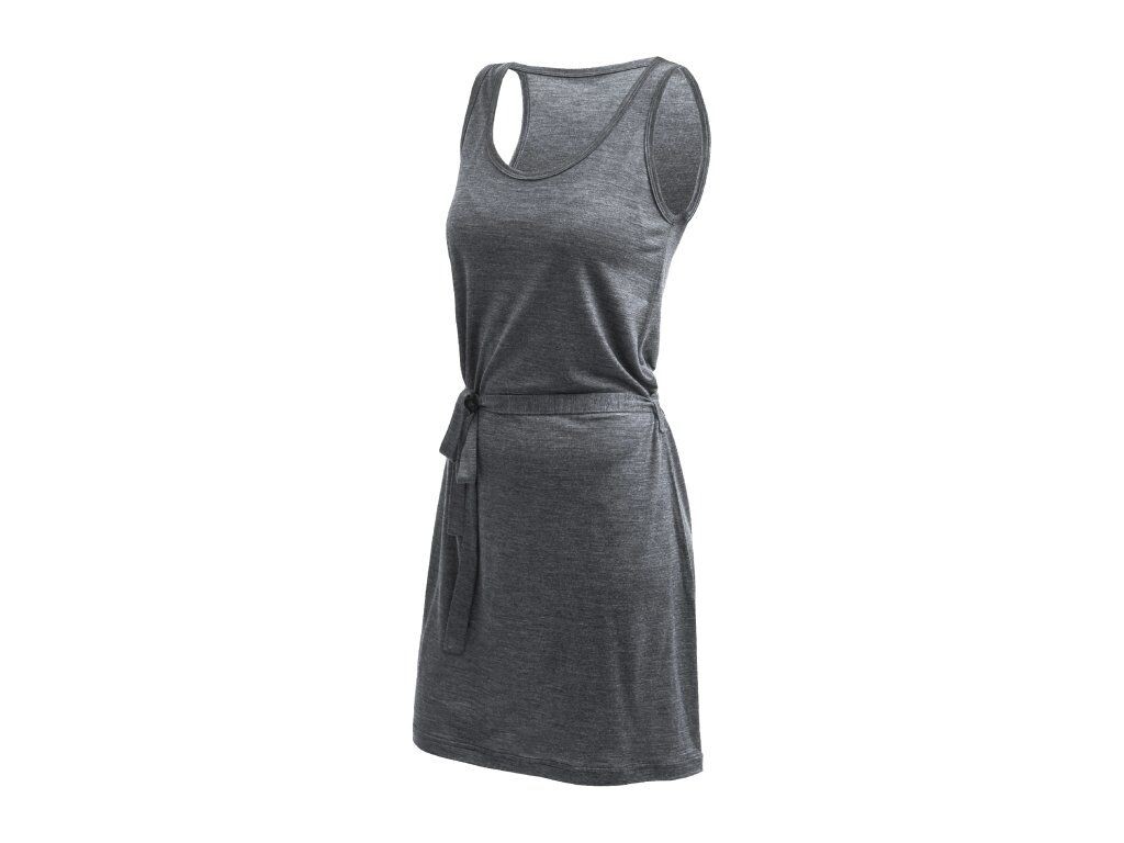 SENSOR MERINO LITE šaty bez rukávu anthracite gray S Velikost: S