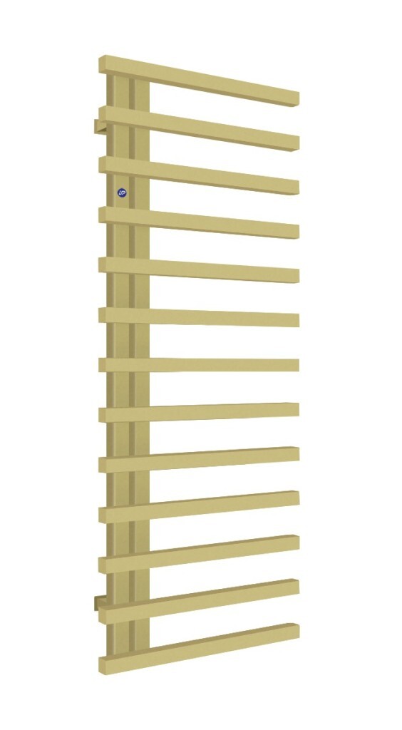 HOPA Koupelnový radiátor DARVEL zlatá barva Barva Zlatá, Doporučená topná tyč (W) 600, Rozměr A 60, Rozměr C 125, Skutečný rozměr radiátoru (v mm) 600 x 1230 mm, Typ připojení Spodní 50 mm RADDAV601284