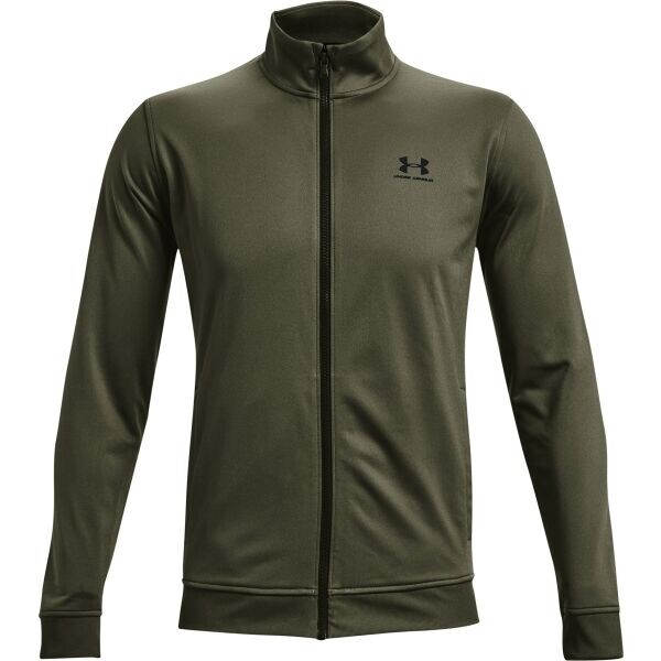 Under Armour SPORTSTYLE TRICOT JACKET Pánská mikina, khaki, velikost