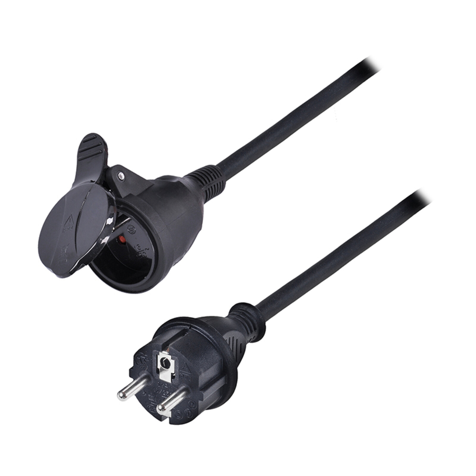 Solight prodlužovací přívod 10m, 1 zásuvka IP44, 3 x 2.5mm2, kabel guma-neopren H07RN-F PS35