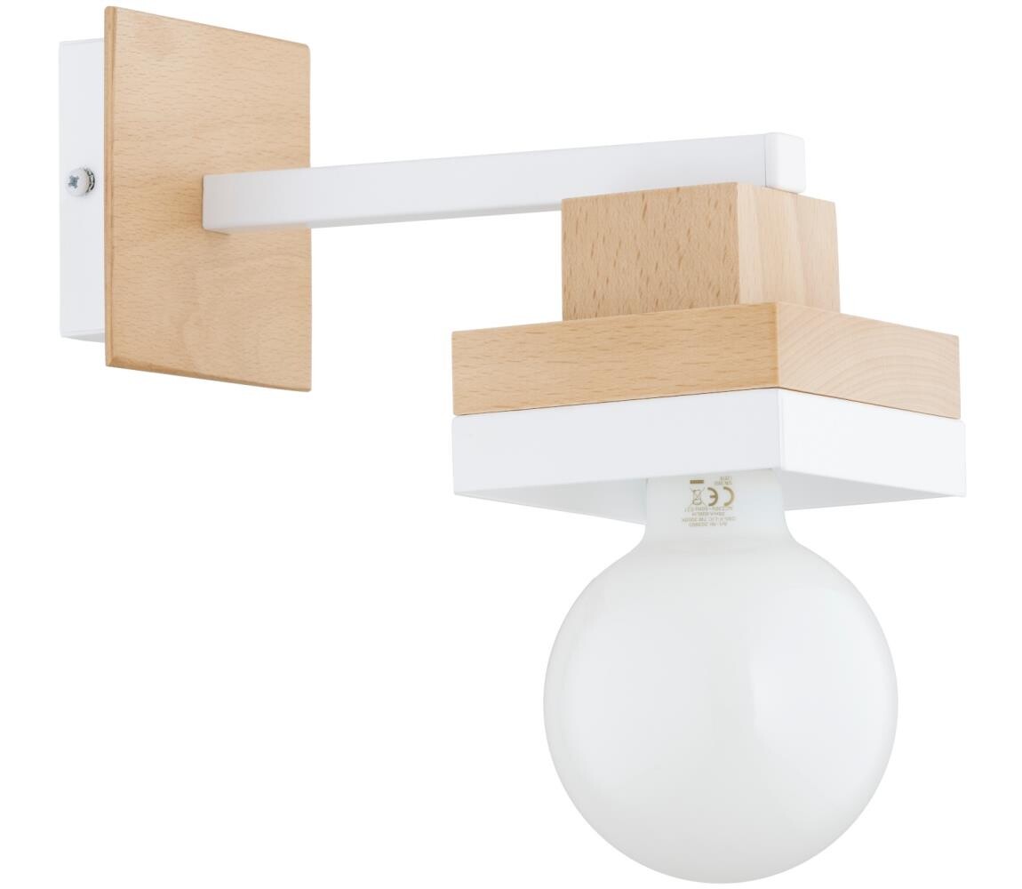 Nástěnná lampa MIKO 1xE27/15W/230V bílá/béžová 91539