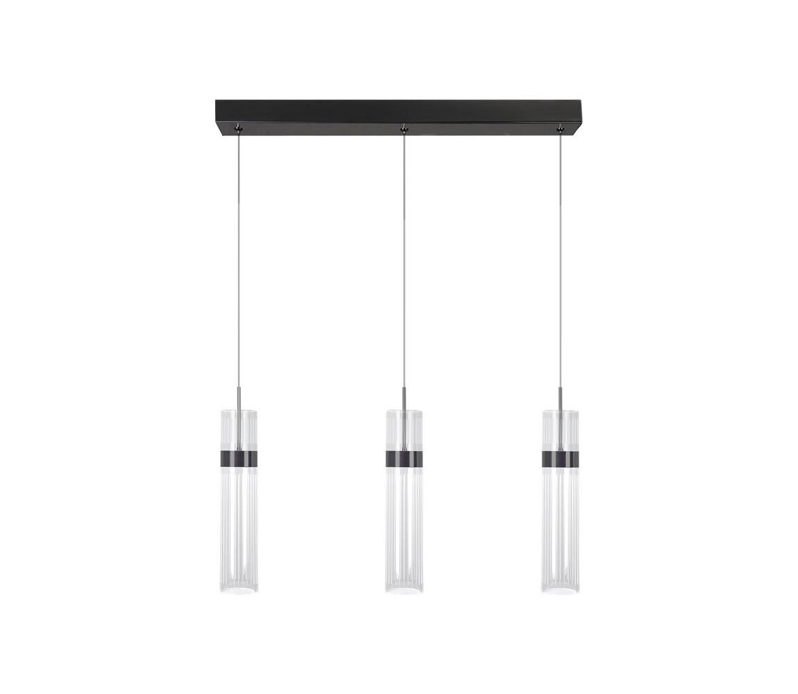 Light Prestige LED Lustr na lanku AMBIENTE 3xLED/6W/230V 3000/4000/6000K černá LP-1510/3L GR