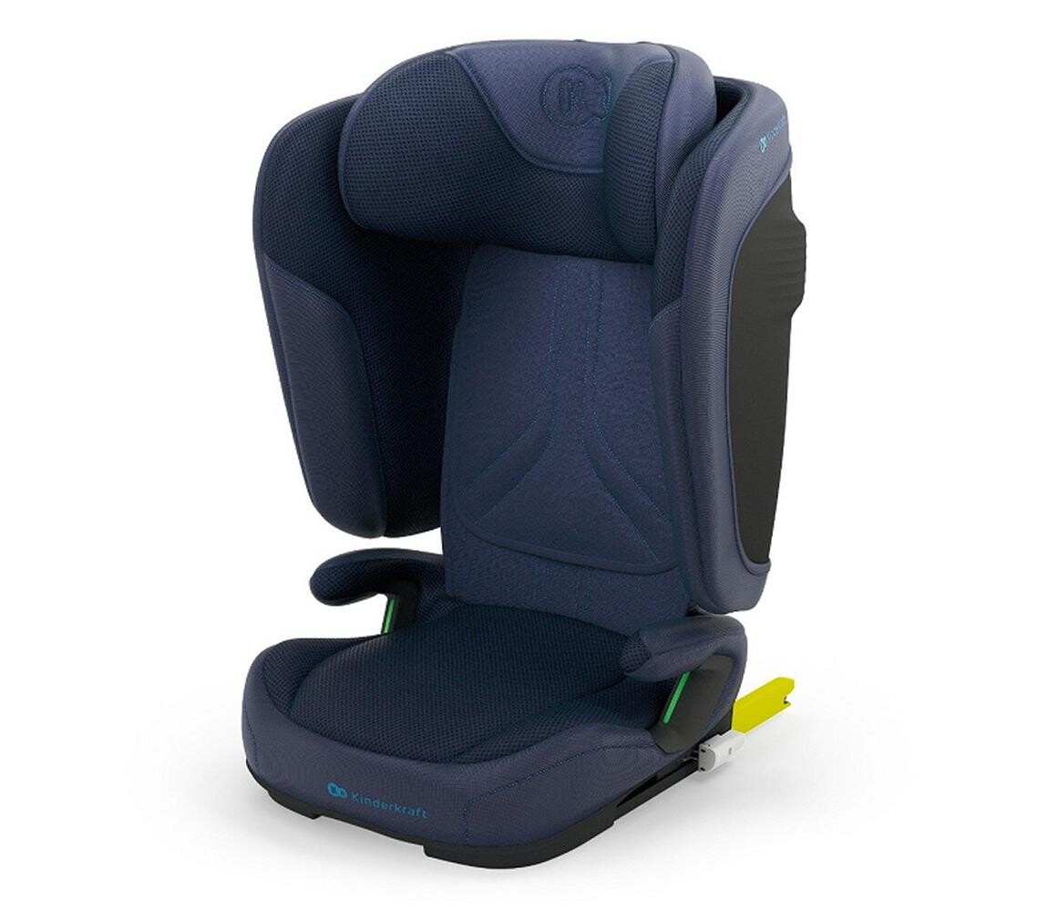 KINDERKRAFT - Skládací autosedačka UNITY 2 i-Size 100-150 cm tmavě modrá KCUNIT02NAV0000