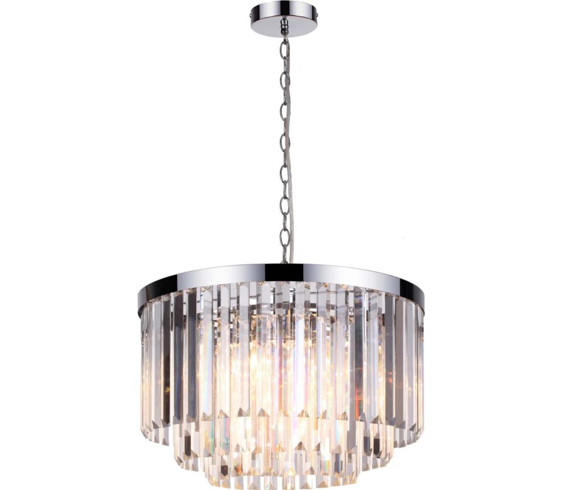 Light Prestige Lustr na řetězu VETRO 5xE14/60W/230V lesklý chrom LP-2910/5P